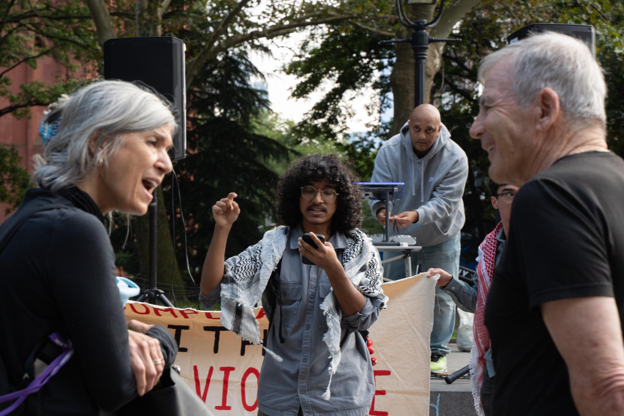 Students rally for ‘no compliance’ with Trump administration in Washington Square Park