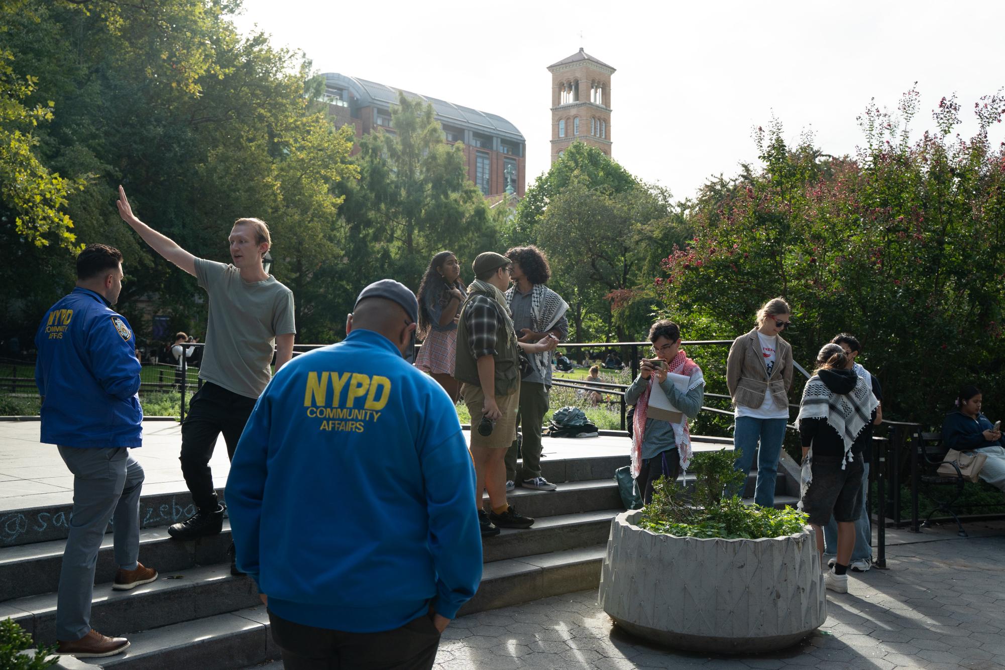 Students rally for ‘no compliance’ with Trump administration in Washington Square Park